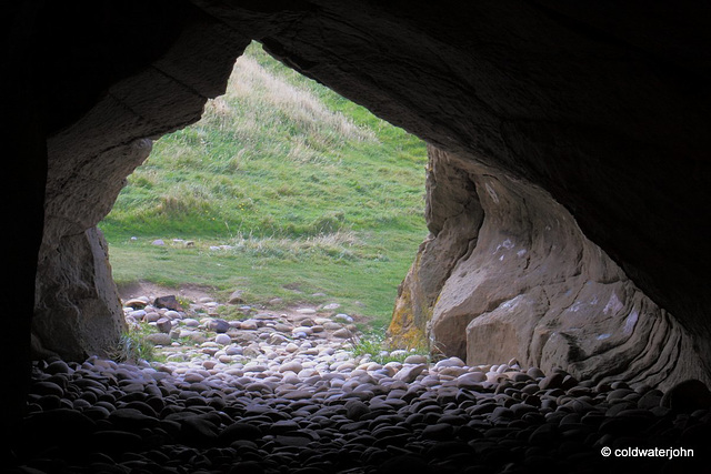 Cave view unchanged since early  man lived in these