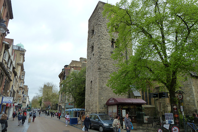 Oxford 2013 – Cornmarket Street with Saxon tower