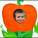 Boy in Pumpkin Cut-Out