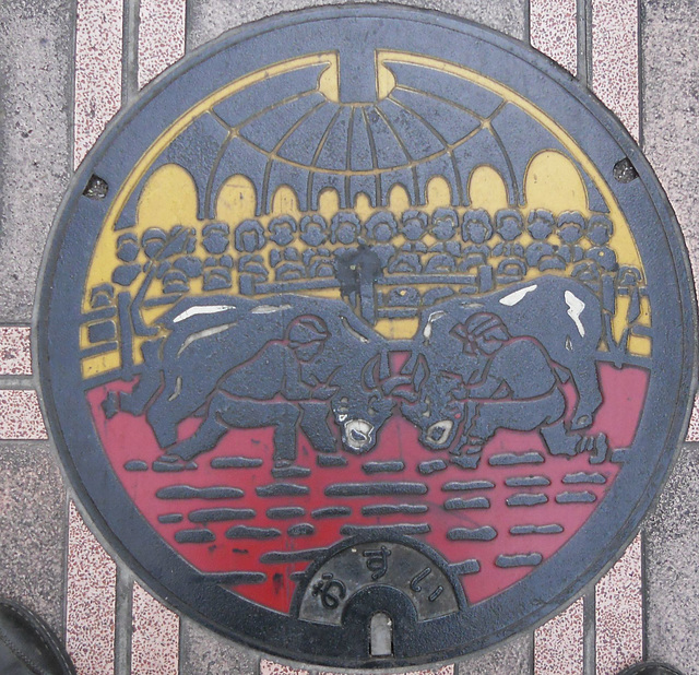 Uwajima manhole in living color