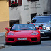 Holiday 2009 – Ferrari driver explains to a dim-witted driver how many cars fit in a narrow street