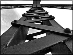 Abstract: Bridge Support Structure B/W