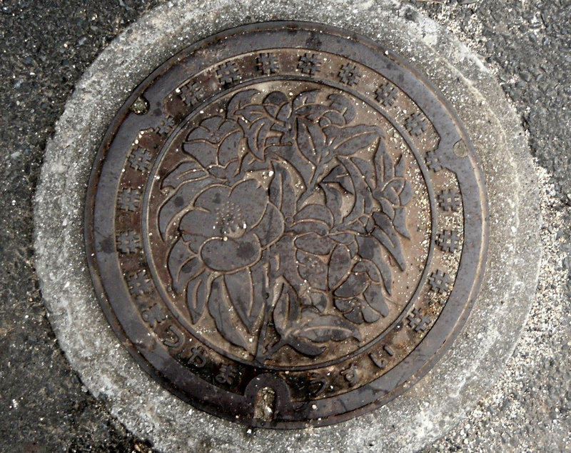Matsuyama Manhole cover near Toon City
