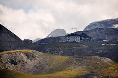 Holiday 2009 – View of the Stelvio Pass from the Umbrail Pass