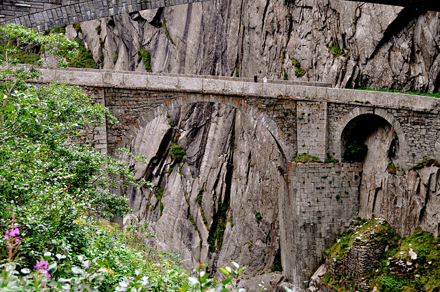 Holiday 2009 – Old Devil's Bridge of the Gotthard Pass, Switzerland