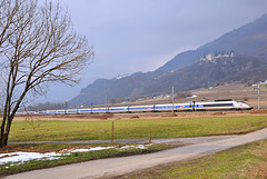 TGV des neiges au pied du château