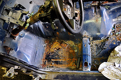 Rust damage on a 1995 Jeep Cherokee 2.5 TD S