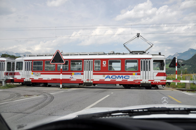 Holiday 2009 – Local train of the AOMC line in Switzerland