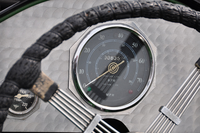 Oldtimershow Hoornsterzwaag – 1932 MG J2 speedometer