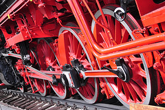 Holiday 2009 – drive shafts of steam engine 41 113