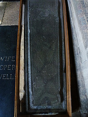 wells cathedral,incised tomb slab of bishop bitton, 1274