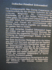 Kriegsgräberstätte Zehrensdorf - Hinweistafel