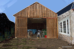 Shortened Barn for French Window