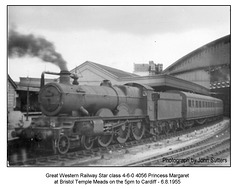 GWR 4056 Princess Margaret BTM 6 8 1955