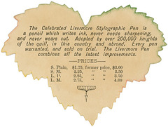 The Celebrated Livermore Pen Stylographic Pen