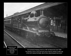 Cambrian Railway 0-6-0 887 Didcot 3.6.1938
