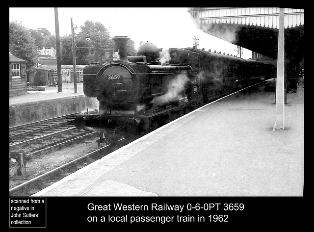 GWR 0-6-0PT 3659 1962