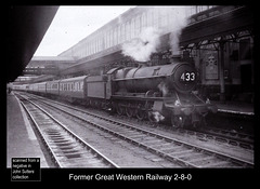 GWR 2-8-0 on a down express at Exeter St David's