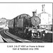 GWR 2-6-2T 4597 at Radstock c 1956