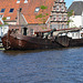 Old ship in the harbour of Leiden
