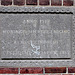 Memorial gable stone of the Social Housing Association "Concord"