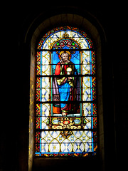 Souillac- Stained Glass in the Abbey Sainte Marie