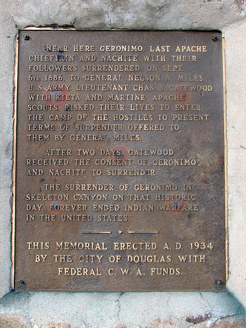 Geronimo Surrender Memorial