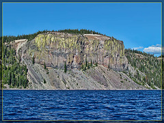 "Sunglasses" Formation on Crater Lake