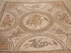 Mosaic - Cupid on Dolphin