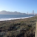 Beach and Golden Gate Bridge