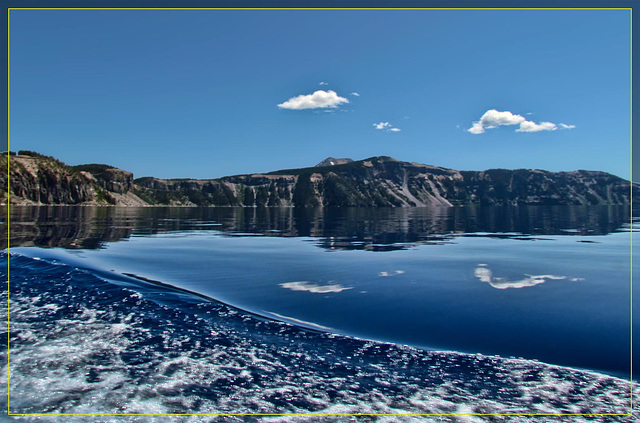 Wake Upon Crater Lake