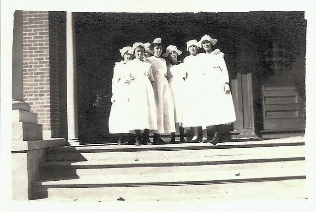 Nurses on the Steps