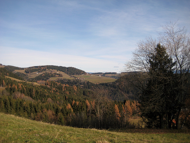 Blick von Obergreutschach nach Tschrietes