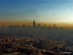 Dawn skies over Manhattan