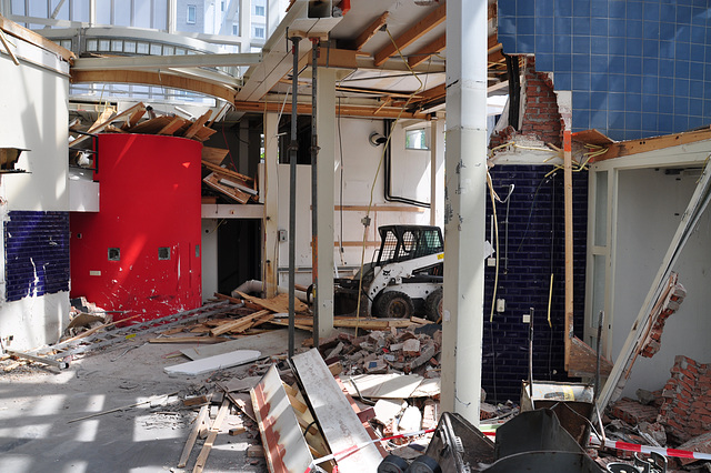 Demolition at Leiden Central Station