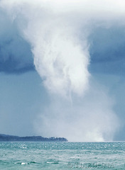 Dissipating waterspout
