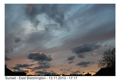 Sunset - East Blatchington - 13.11.2013 - 17:17