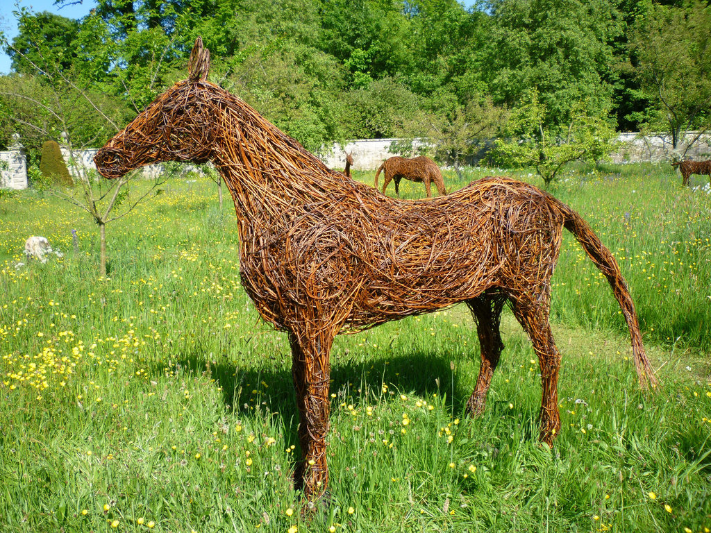 Wicker Horse Sculpture