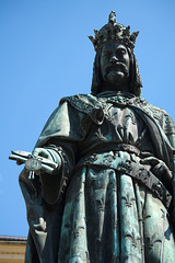 Karolos Quatro bronze statue at Prague