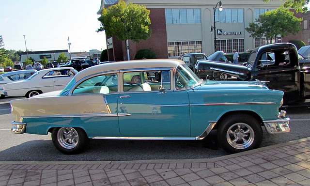 Vintage Blue '55 Chevy Bel Air