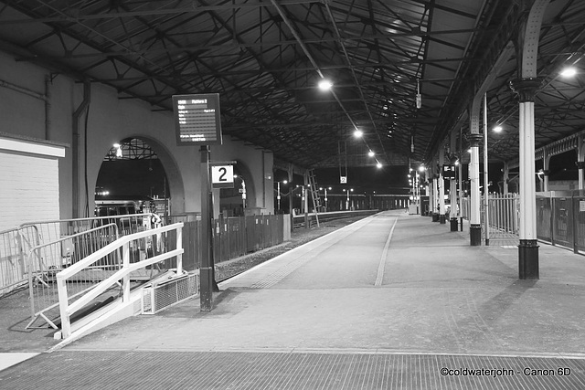 Inverness Station - evening.
