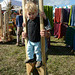 18-month-old on stilts