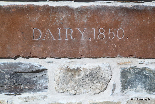 Dairy 1850 Lintel Lettering