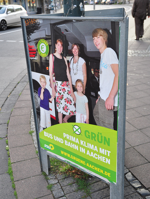 Election poster for the Grün (Green) party