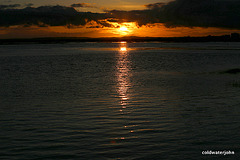 Eire - Sun setting over Shannon Bay