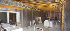Insulation to walls almost complete