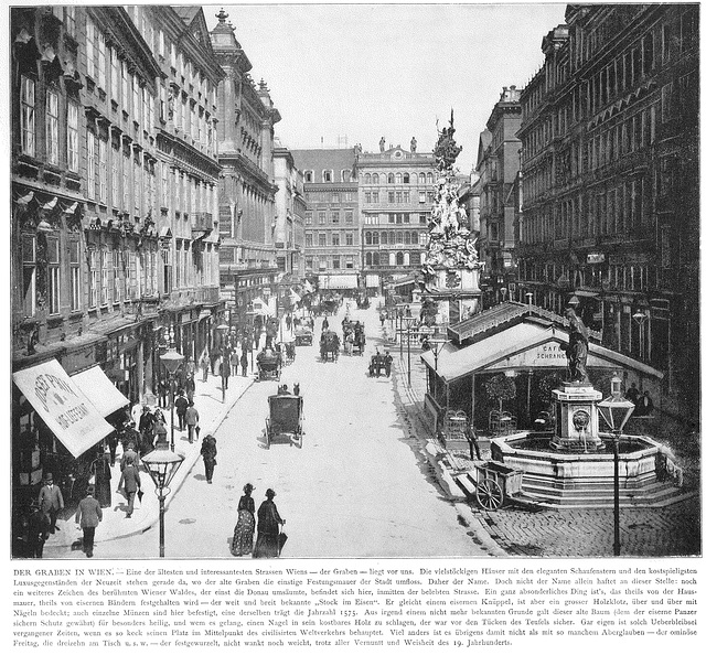 Vienna - Graben around 1900