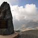 Holiday 2009 – Memorial stone on the top of the Bonette