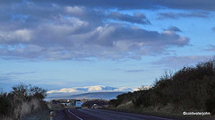 Ben Wyvis, 3,432', in snow from a mile east of Nairn