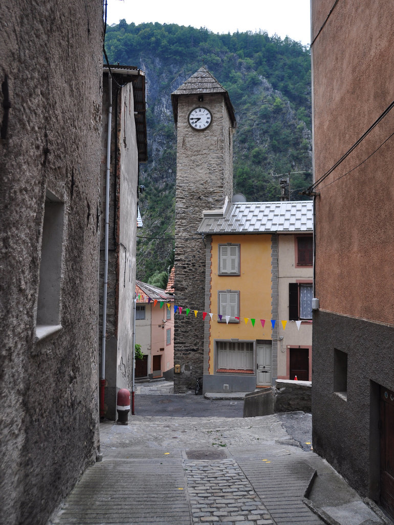 Holiday 2009 – Clock tower in Isola, France